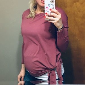 Lululemon side tie long sleeved top